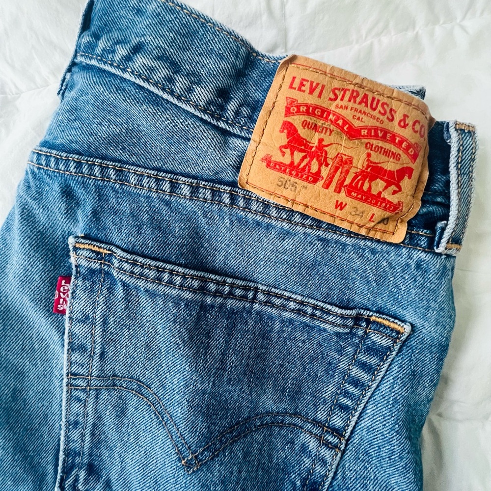 Levi's 505 blue denim jeans jeans